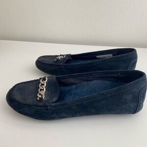 Vionic Mesa navy suede mocassin loafer size 8